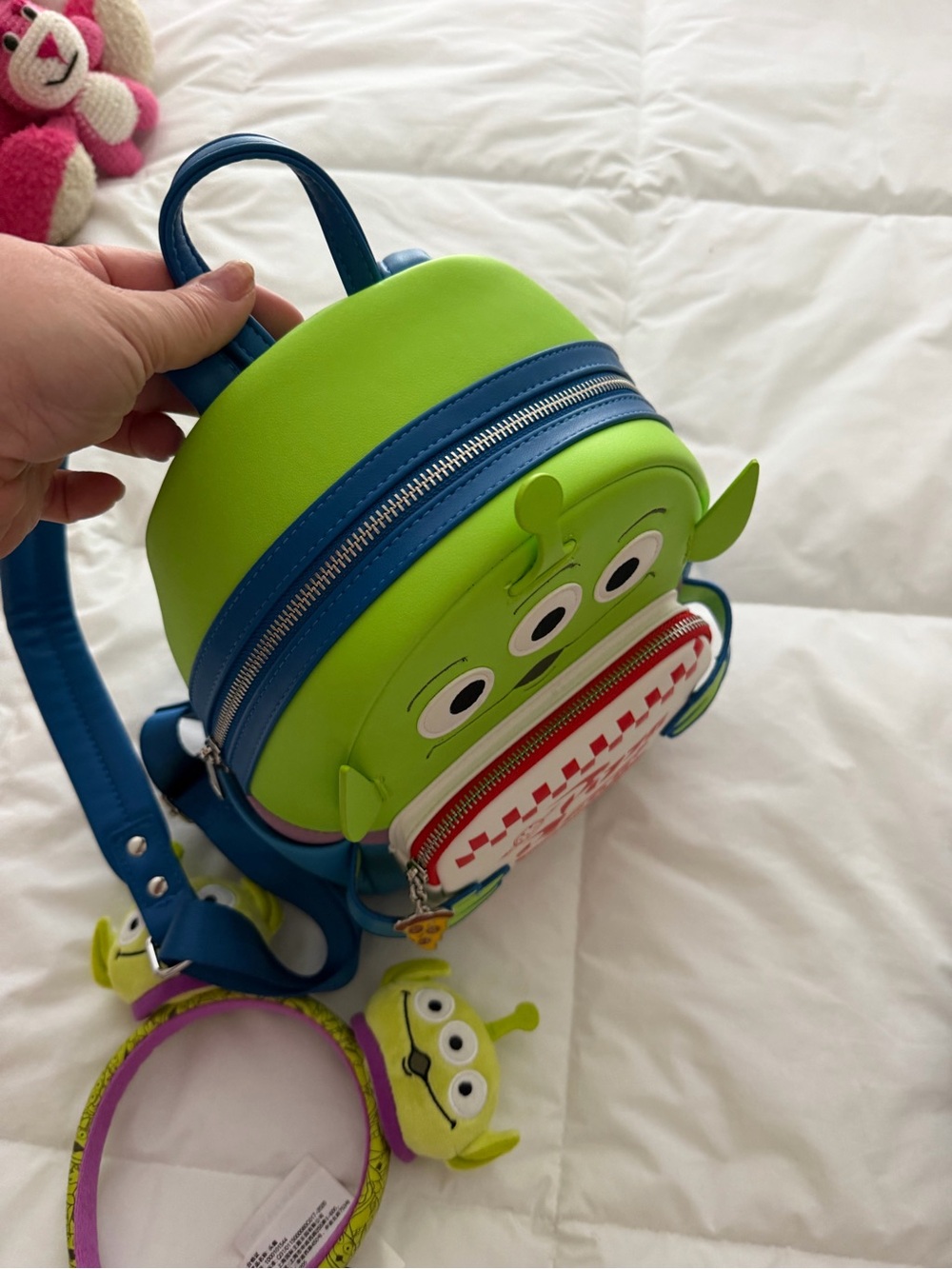 Loungefly Pixar Alien Backpack with Headband - Picture 6 of 8